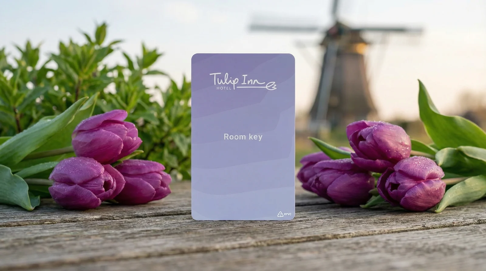 Tulip Inn Purple RPVC Card