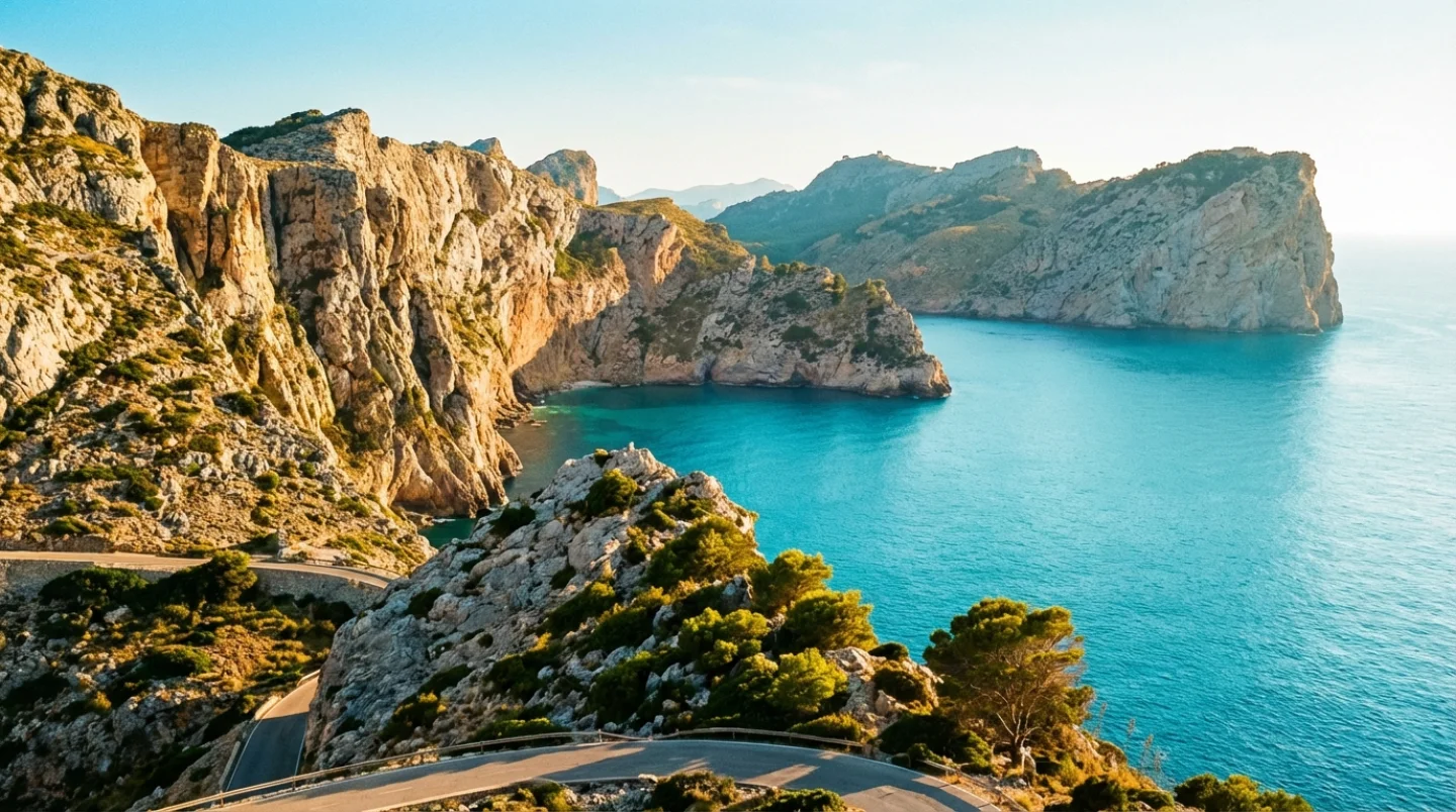 Stunning Mediterranean vista from Formentor peninsula in Mallorca